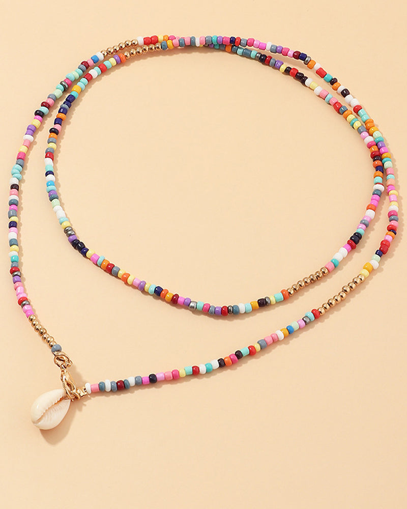 Colorful shell necklace