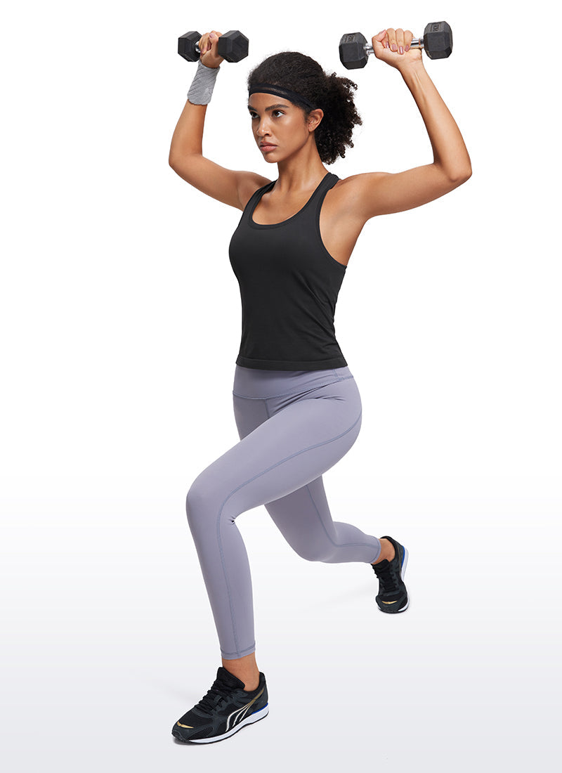 Seamless Scroop Neck Racerback Tank