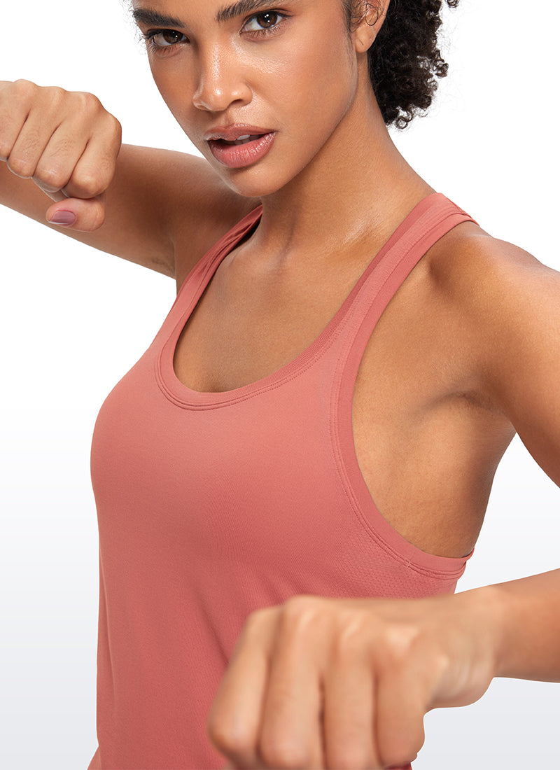 Seamless Scroop Neck Racerback Tank