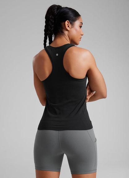 Seamless Racerback Scoop Neck Tank