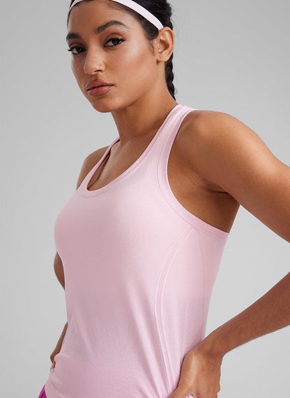 Seamless Racerback Scoop Neck Tank