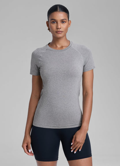 Seamless Hip Length Short Sleeve