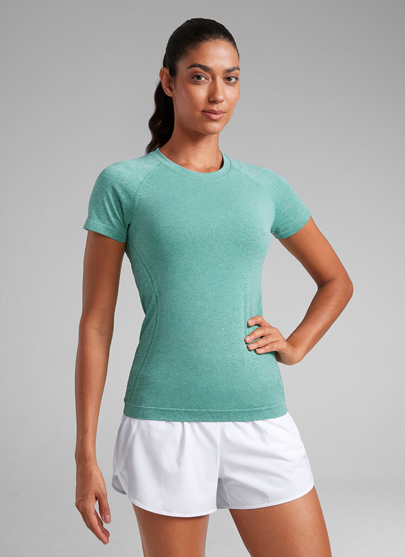 Seamless Hip Length Short Sleeve