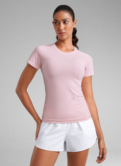 Seamless Hip Length Short Sleeve