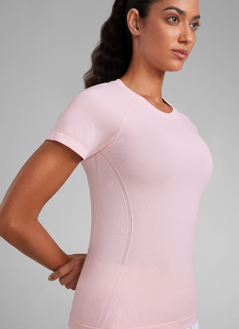 Seamless Hip Length Short Sleeve