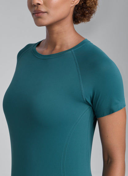 Seamless Hip Length Short Sleeve