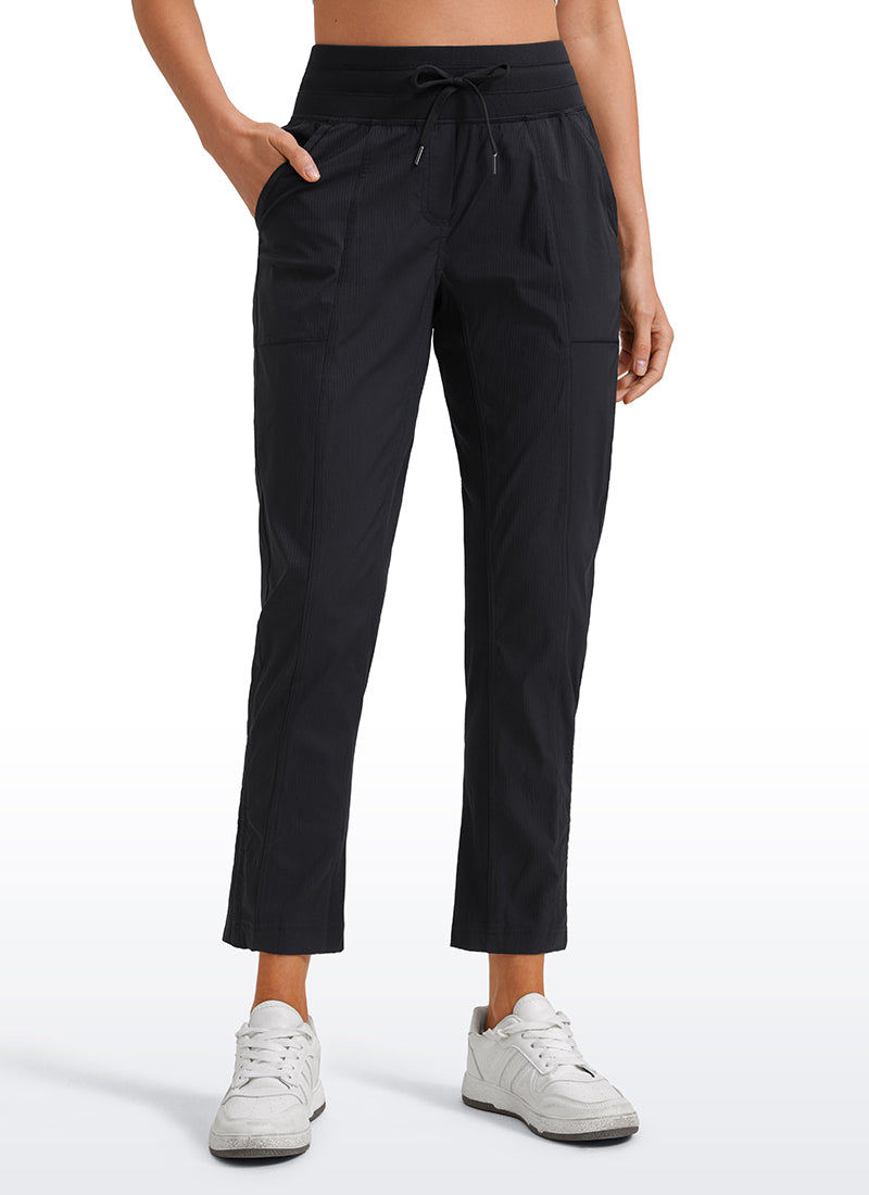 Striped Cinched Leg Pocket Pant 27''