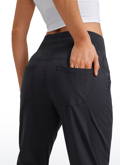 Striped Cinched Leg Pocket Pant 27''