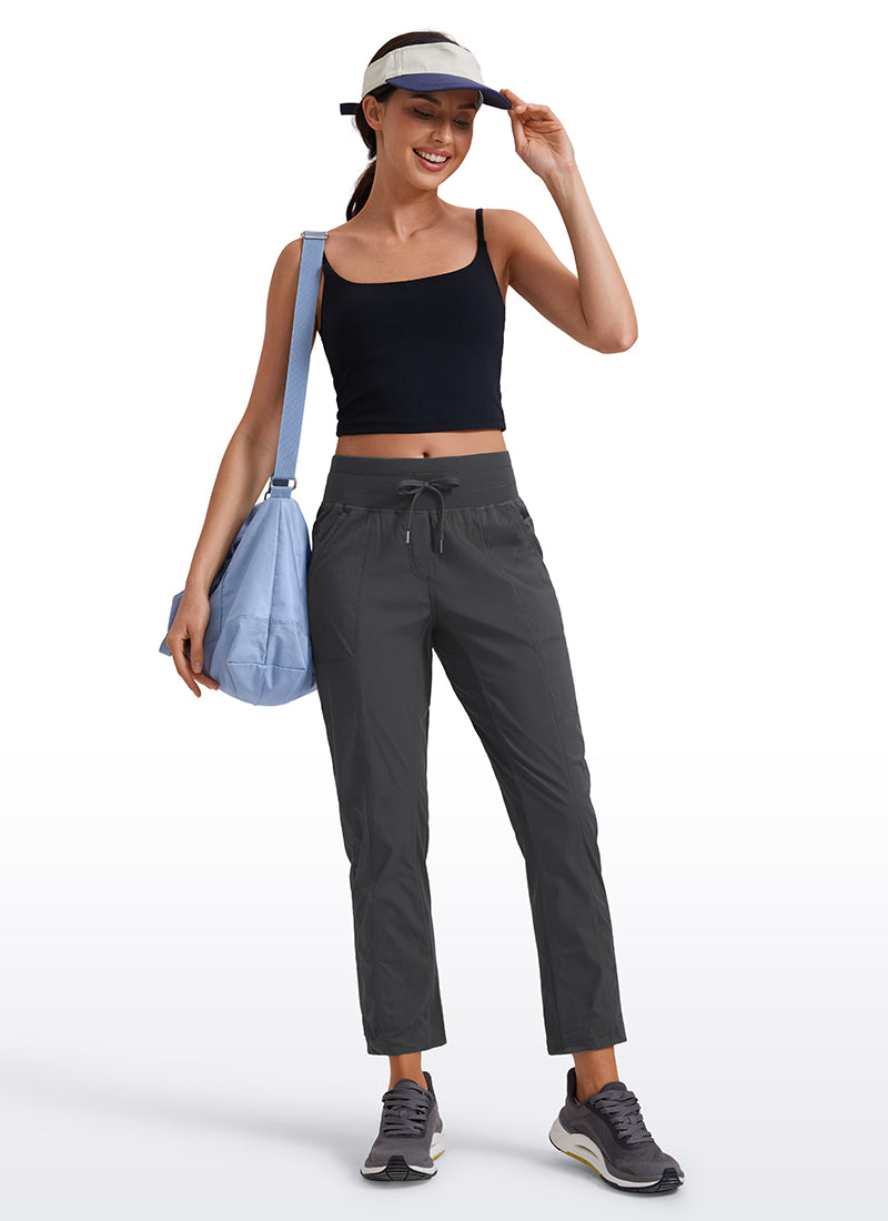 Striped Cinched Leg Pocket Pant 27''