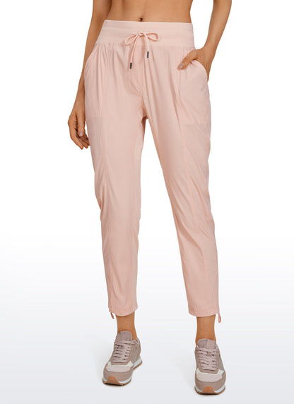 Striped Cinched Leg Pocket Pant 27''