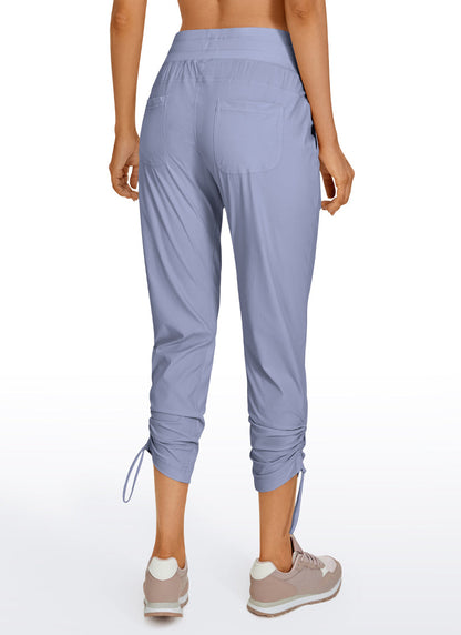 Striped Cinched Leg Pocket Pant 27''