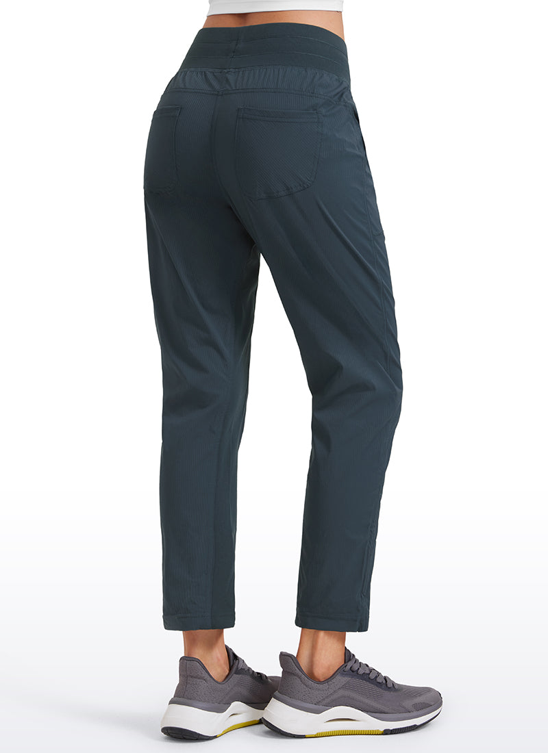 Striped Cinched Leg Pocket Pant 27''