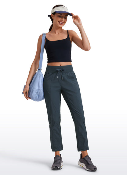 Striped Cinched Leg Pocket Pant 27''