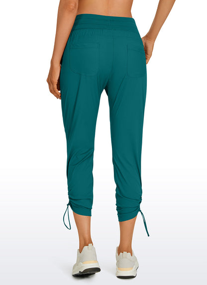 Striped Cinched Leg Pocket Pant 27''