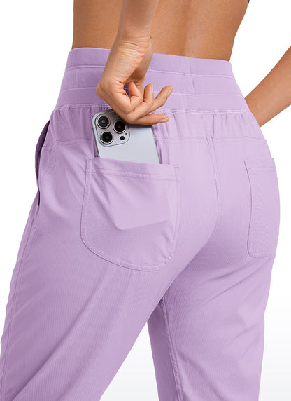 Striped Cinched Leg Pocket Pant 27''