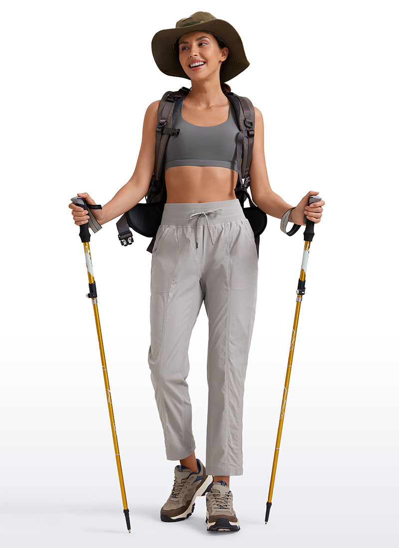 Striped Cinched Leg Pocket Pant 27''