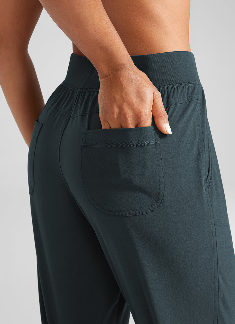 Feathery-Fit Drawstring Pocket Jogger 28''