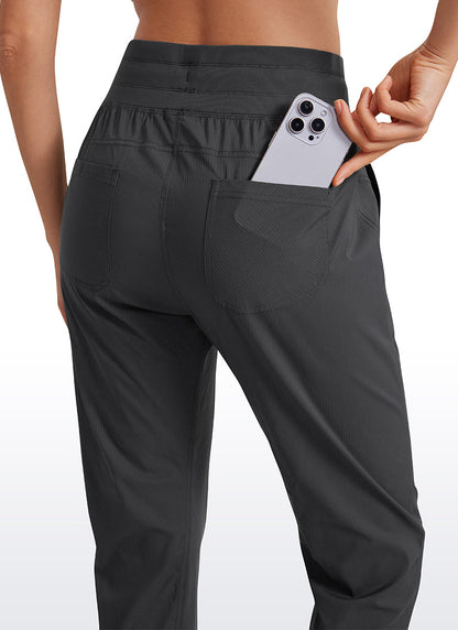 Striped Pants with Pockets 25''- Cinched Leg