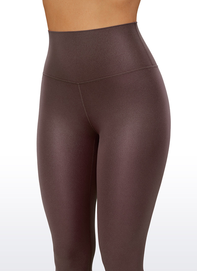 Matte Faux Leather Legging 25''