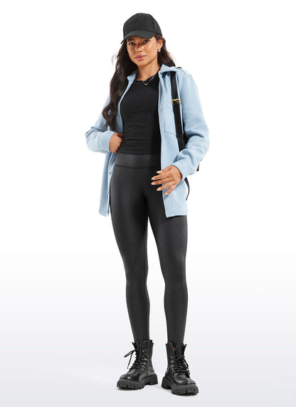 Matte Faux Leather Legging 28''