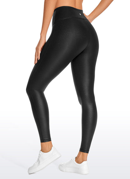 Faux Leather No Front Seam Legging 26.5''