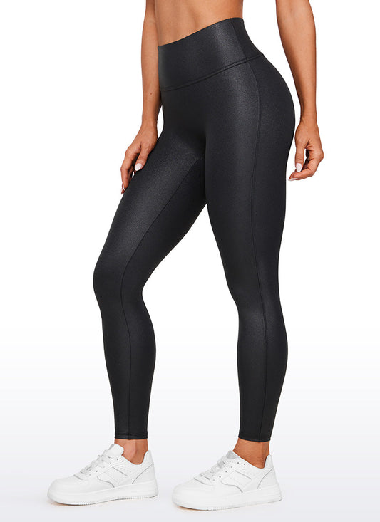 Faux Leather No Front Seam Legging 28''