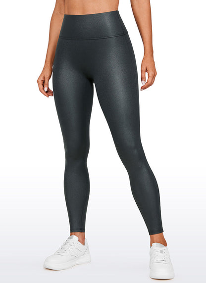 Faux Leather No Front Seam Legging 28''