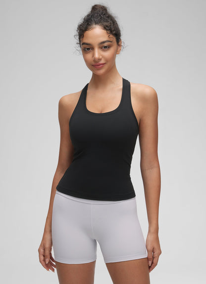 Butterluxe Racerback Waist Length Tank