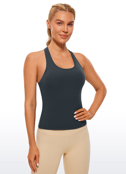 Butterluxe Racerback Waist Length Tank