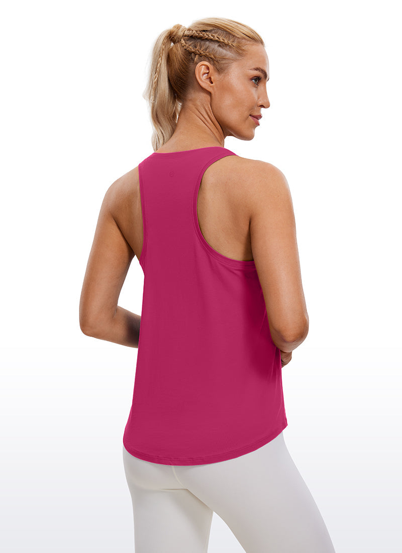 Pima Cotton Hip Length Racerback Tank