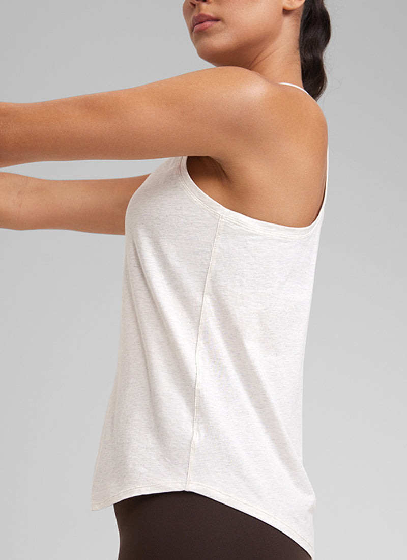 Pima Cotton Hip Length Racerback Tank