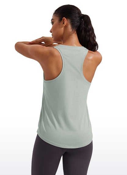 Pima Cotton Hip Length Racerback Tank