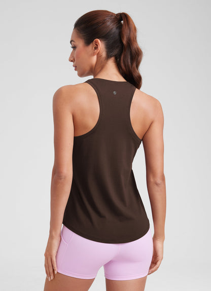 Pima Cotton Hip Length Racerback Tank