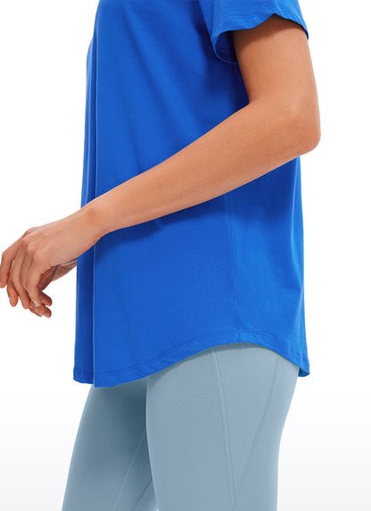 Pima Cotton Round Neck Short Sleeve