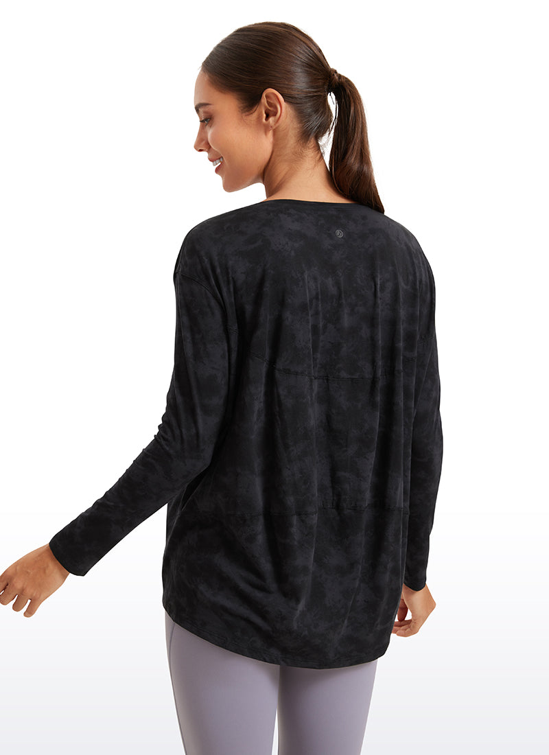 Pima Cotton Boat Neck Long Sleeve