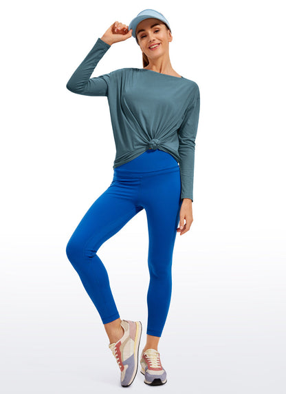 Pima Cotton Boat Neck Long Sleeve