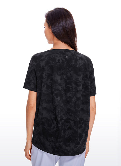 Pima Cotton Boat Neck Short Sleeve