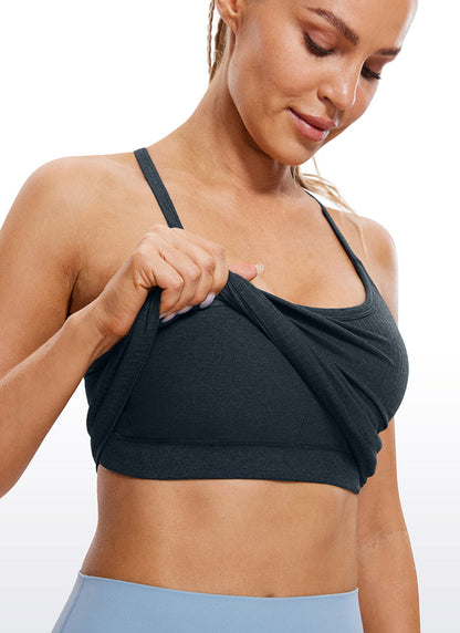 Speedy Seamless Built in Bra  Y back Tank
