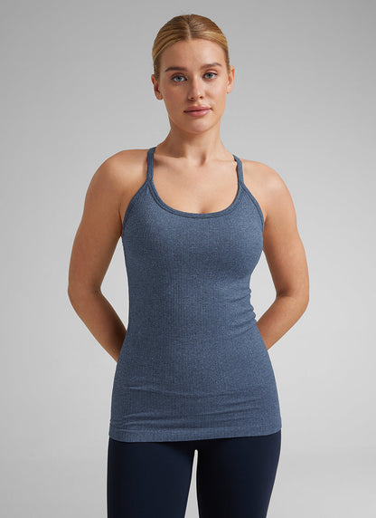 Speedy Seamless Built in Bra  Y back Tank