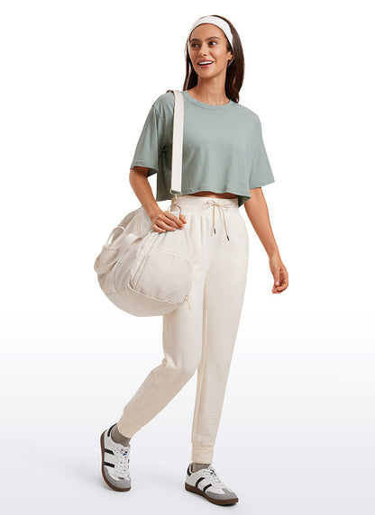 Pima Cotton Cropped Short Sleeve