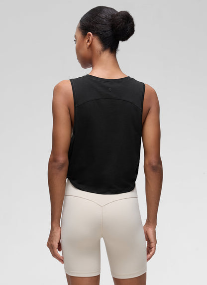 Pima Cotton Crop Deep Armhole Tank
