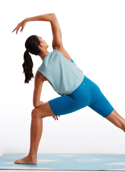 Pima Cotton Crop Deep Armhole Tank