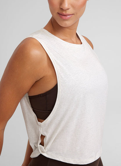 Pima Cotton Crop Deep Armhole Tank