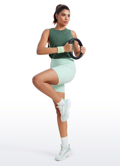 Pima Cotton Crop Deep Armhole Tank