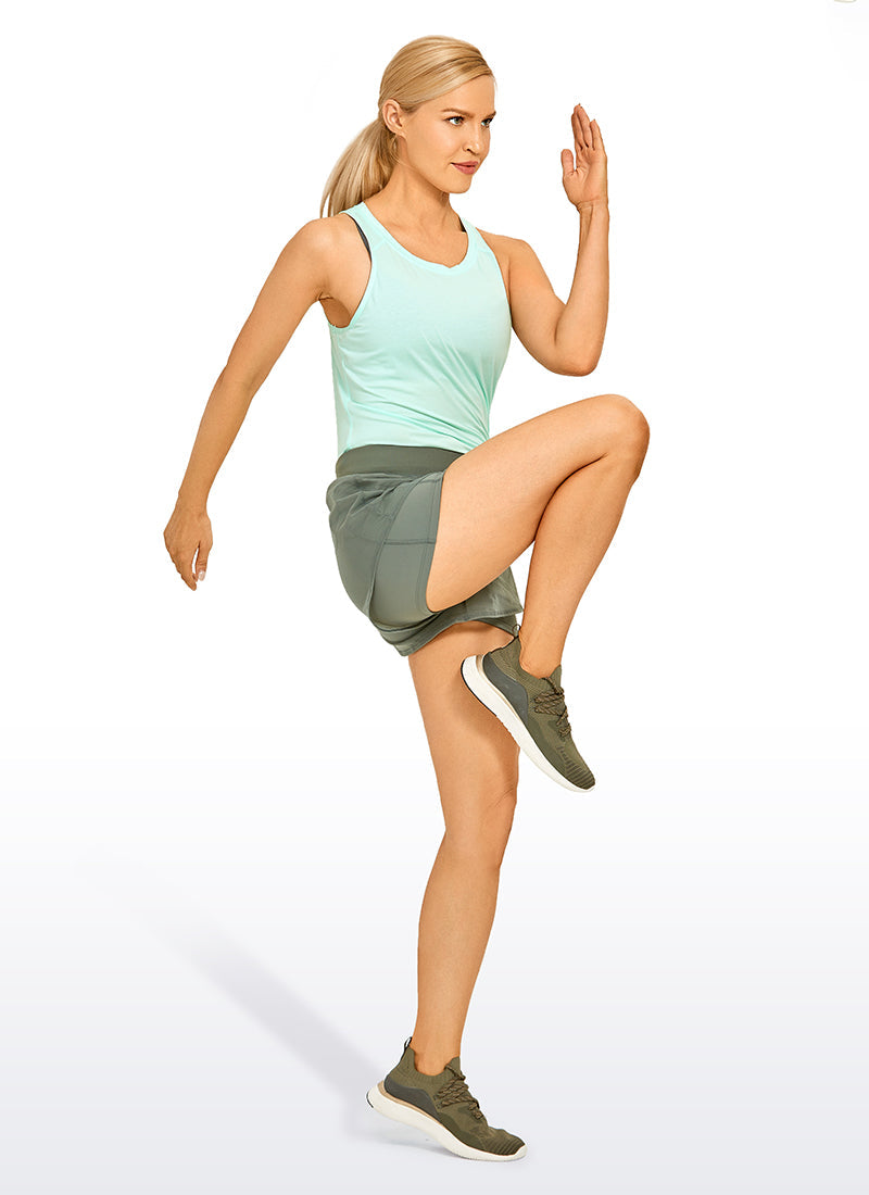 Pima Cotton Split Open Back Tank