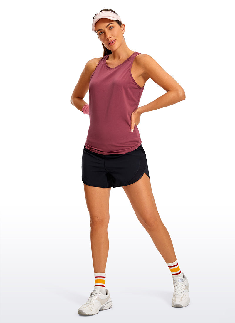 Pima Cotton Split Open Back Tank