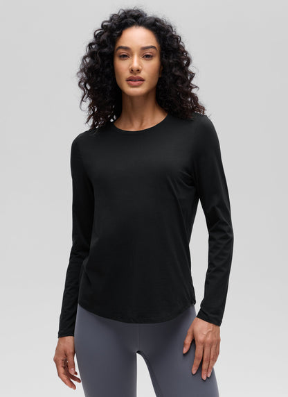 Pima Cotton Workout Long Sleeve