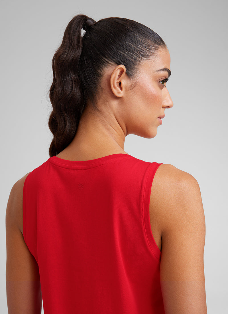 Pima Cotton Crop Round Neck Tank