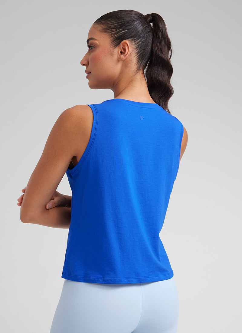 Pima Cotton Crop Round Neck Tank