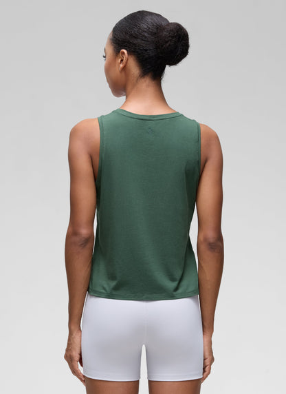 Pima Cotton Crop Round Neck Tank